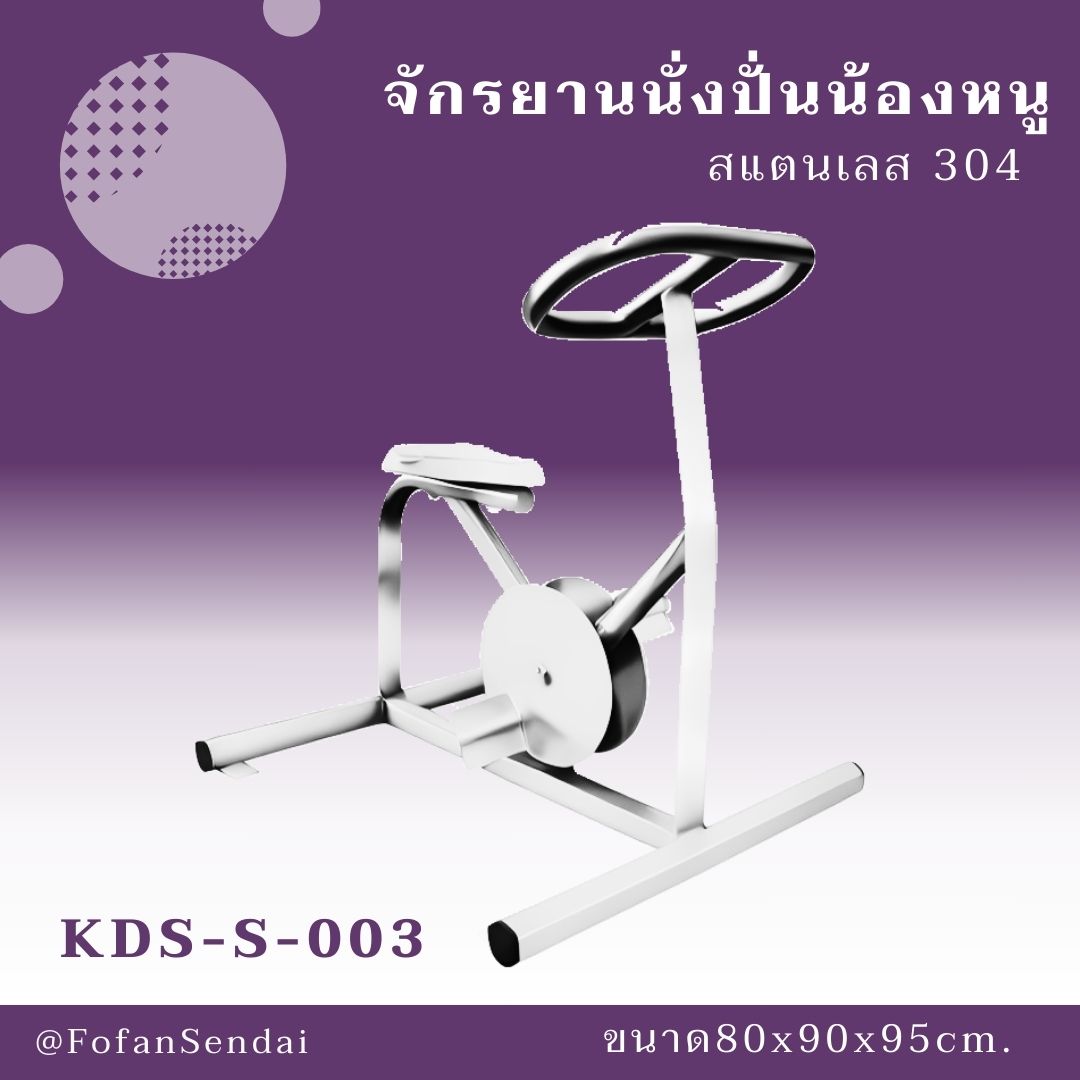 KDS-S-003-จักรยานนั่งปั่นน้องหนู(สแตนเลส 304)